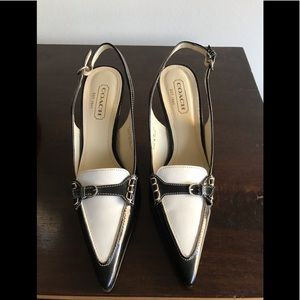Coach pointed sling back shoes